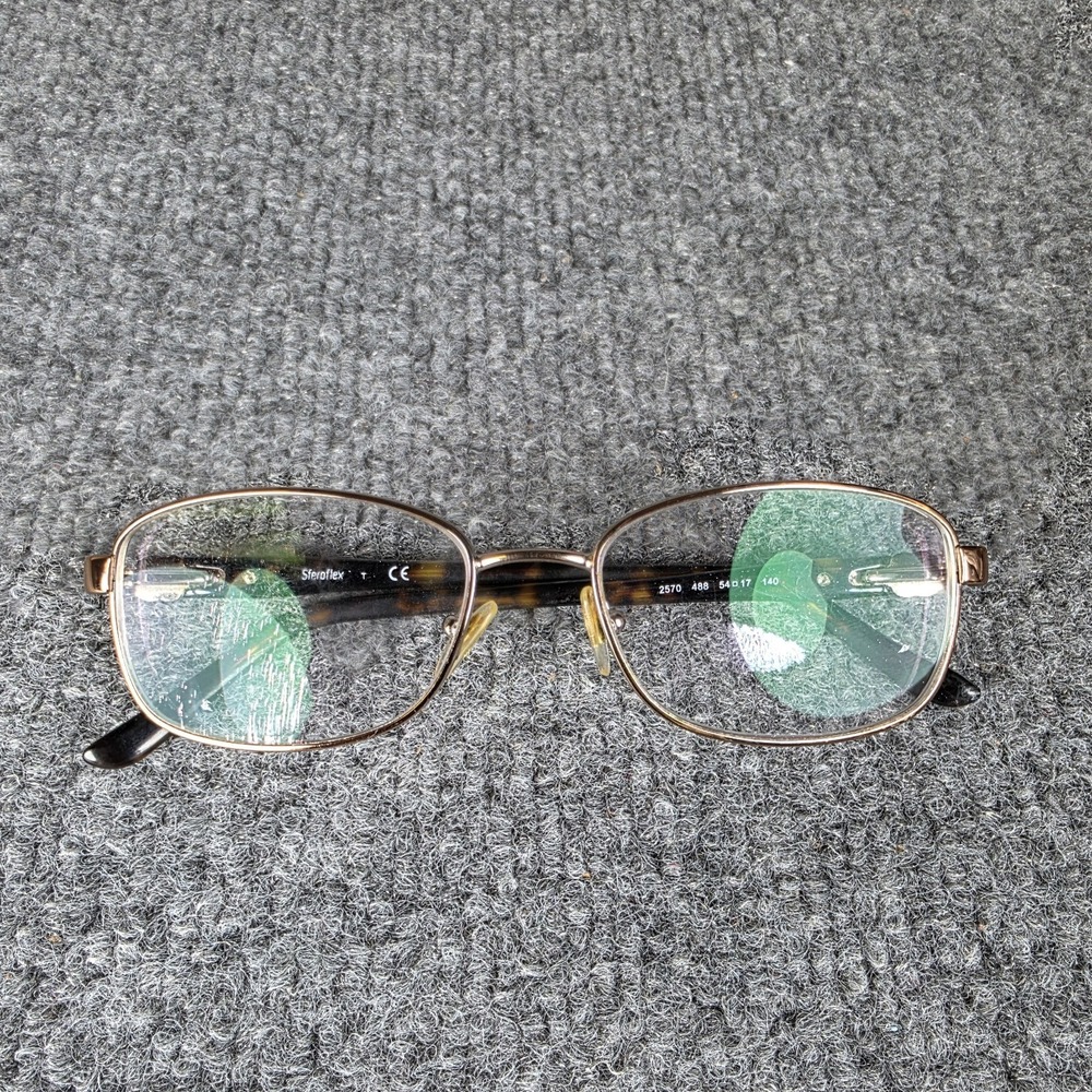 Sferoflex Eyeglasses Frame 2570-488 Unisex Brown Tortoise Full Rim 54-17-140